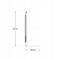 apsaugos barjeras - Lovos apsauga TULANO Cover 44, 140 cm, pilka (Grey) - 3 nuotrauka