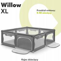 lionelo maniezas - Maniežas Lionelo Willow XL, pilka (Grey) - 2 nuotrauka