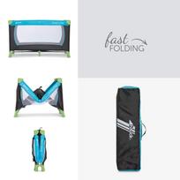 maniezas kelionine lovyte - Hauck Dream'n Play Water Blue - 2 nuotrauka