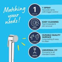 bide grohe - Grohe Vitalio Trigger Spray 30 26351000, chromas (Chrome) - 2 nuotrauka