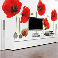Fototapetas Artgeist Red Poppies, Summertime Reminiscence 4XLFTNT1339, 309 cm x 400 cm
