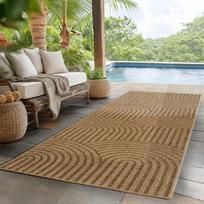 kilimas - Kilimas lauko terasoms/vidaus Ayyildiz Timber 1401, smėlio, 150 cm x 80 cm - 3 nuotrauka