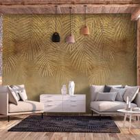 Fototapetas Artgeist Abstract Nature In Beige - Composition With Golden Exotic Leaves, 315 cm x 441 cm