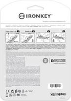 32gb usb - Kingston IronKey Keypad 200 32GB Mėlyna (Blue) - 4 nuotrauka
