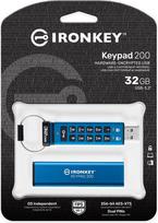 32gb usb - Kingston IronKey Keypad 200 32GB Mėlyna (Blue) - 5 nuotrauka