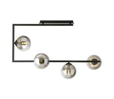 torseras senukai - Emibig Soma 1290/4, E14, 4 x 10 W, juoda/pilka - 2 nuotrauka