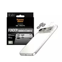 silikonine plevele - PanzerGlass Fender Camera Protector iPhone 17 Pro Silver - 2 nuotrauka