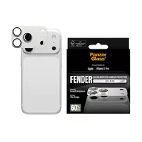 silikonine plevele - PanzerGlass Fender Camera Protector iPhone 17 Pro Silver - 5 nuotrauka