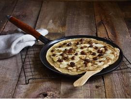 iron pan - Staub Blynų keptuvė 28 cm, Juoda (Black) - 3 nuotrauka