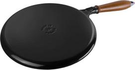 iron pan - Staub Blynų keptuvė 28 cm, Juoda (Black) - 7 nuotrauka