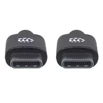 usb to c - Manhattan 354882 USB-C to USB-C kabelis 3 m USB 2.0 Juodas (Black) - 3 nuotrauka