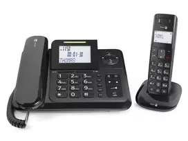telefono ragelis - Doro Comfort 4005 Combo Black (Juodas) - 2 nuotrauka