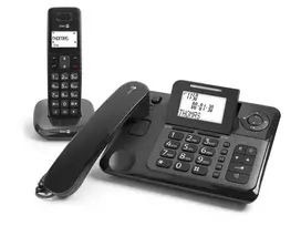 telefono ragelis - Doro Comfort 4005 Combo Black (Juodas) - 3 nuotrauka