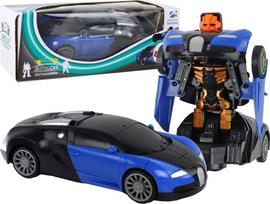 LEAN Toys Robot Car 2in1 Bugatti, mėlyna
