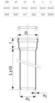 pvc vamzdziai senukai - Vamzdis lauko kanalizacijai Magnaplast, 200 mm, SN4 (N), 2 m - 2 nuotrauka