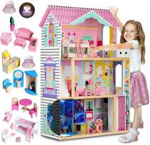 leliu namas - Ricokids medinis lėlių namelis 7829 - 1 nuotrauka