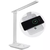 desk led lamp - Maclean LED stalinė lempa 9W su Qi įkrovikliu MCE616W - 1 nuotrauka