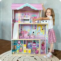 leliu namas - Ricokids medinis lėlių namelis 7829 - 5 nuotrauka