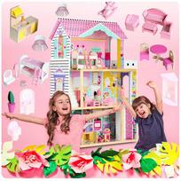 leliu namas - Ricokids medinis lėlių namelis 7829 - 7 nuotrauka