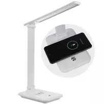 desk led lamp - Maclean LED stalinė lempa 9W su Qi įkrovikliu MCE616W - 8 nuotrauka