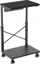 NanoRS CPU stalas su ratukais RS430, reguliuojamas aukštis 550~850mm, juodas (Black)