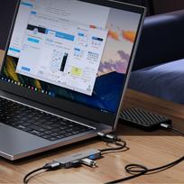usb a sakotuvas - Orico YSB4-U2 USB-A/USB-C šakotuvo prijungimo stotis 2x USB-A 2.0 + 1x USB-A 3.0 + 1x USB-C 2.0 + 1x USB-C - Pilkas (Gray) - 6 nuotrauka