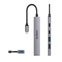 usb a sakotuvas - Orico YSB4-U2 USB-A/USB-C šakotuvo prijungimo stotis 2x USB-A 2.0 + 1x USB-A 3.0 + 1x USB-C 2.0 + 1x USB-C - Pilkas (Gray) - 8 nuotrauka