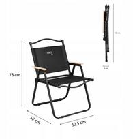 kede - Lauko kėdė Nils Camp Extreme NC4307, Juoda (Black) - 2 nuotrauka