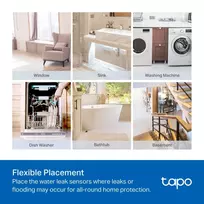 tp link ismani - SMART HOME WATER LEAK SENSOR/TAPO T300 TP-LINK | TAPOT300 - 3 nuotrauka