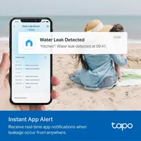 tp link ismani - SMART HOME WATER LEAK SENSOR/TAPO T300 TP-LINK | TAPOT300 - 6 nuotrauka