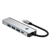 usb c hub 4k 60hz - Tech-Protect HB01 HUB Adapteris 5in1 USB-C + USB3.0 + HDMI 4K 60Hz + PD100W Pilkas (Gray) - 7 nuotrauka