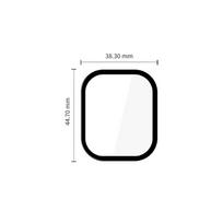 redmi apyranke - Tech-Protect Glass Flex+ 2-Pack Xiaomi Redmi Watch 6, Juodas (Black) - 3 nuotrauka