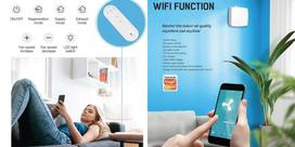 rekuperatorius - Hismart Rekuperatorius 46m2 patalpai, Wi-Fi, Tuya - 4 nuotrauka