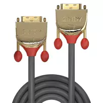 dvi d laidas - Lindy DVI-D Single Link SLD Kabelis Gold Line 15m - 2 nuotrauka