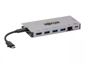 usb 100w laidas - Eaton USB-C 4K HDMI prijungimo stotelė, USB 3.2 Gen 1, USB-A šakotuvas, GbE, atminties kortelė, 100 W PD įkrovimas, nuimamas laidas U442-DOCK5D-GY - 4 nuotrauka