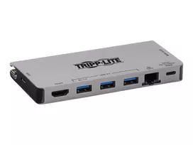 usb 100w laidas - Eaton USB-C 4K HDMI prijungimo stotelė, USB 3.2 Gen 1, USB-A šakotuvas, GbE, atminties kortelė, 100 W PD įkrovimas, nuimamas laidas U442-DOCK5D-GY - 5 nuotrauka
