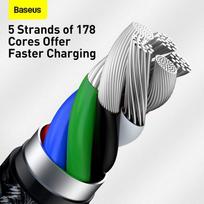 baseus cafule kabelis usb c - Baseus CATLJK-A01 Black - 3 nuotrauka