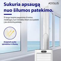 mobilus oro kondicionierius - Adolus universali lango tarpinė mobiliam oro kondicionieriui, 400cm - 2 nuotrauka