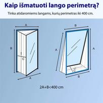 mobilus oro kondicionierius - Adolus universali lango tarpinė mobiliam oro kondicionieriui, 400cm - 3 nuotrauka