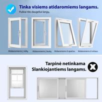 mobilus oro kondicionierius - Adolus universali lango tarpinė mobiliam oro kondicionieriui, 400cm - 5 nuotrauka