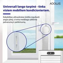 mobilus oro kondicionierius - Adolus universali lango tarpinė mobiliam oro kondicionieriui, 400cm - 6 nuotrauka