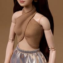 lele mattel barbie signature - Mattel Barbie Signature Basics No06 lėlė, ruda (Brown) - 3 nuotrauka