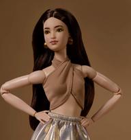 lele mattel barbie signature - Mattel Barbie Signature Basics No06 lėlė, ruda (Brown) - 4 nuotrauka