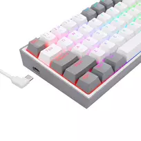 rgb klaviatura - Redragon K617 EN, balta - 5 nuotrauka