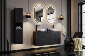 juoda vonios spintele - Vonios spintelė COMAD Nova Black 83-30-1DQ, juoda - 2 nuotrauka