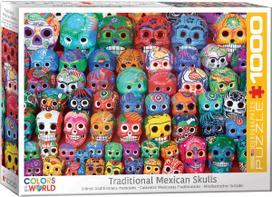 Eurographics Colors Of The World Traditional Mexican Skulls, 67.6 x 48.9 cm, 1000 det.
