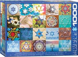 Eurographics Star of David Collage 6000-6104, 67.6 x 48.9 cm, 1000 det.