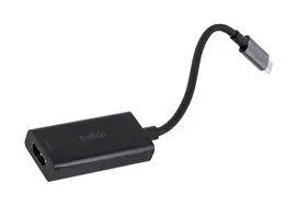 type 1 2 adapteris - Adapteris Belkin USB Type C Male, HDMI Type A Female, juoda - 2 nuotrauka
