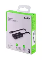 type 1 2 adapteris - Adapteris Belkin USB Type C Male, HDMI Type A Female, juoda - 4 nuotrauka
