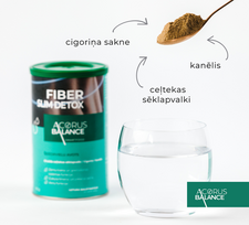 slim papildai -  ACORUS SMART BALANCE FIBER SLIM DETOX, milteliai, 180 g - 3 nuotrauka